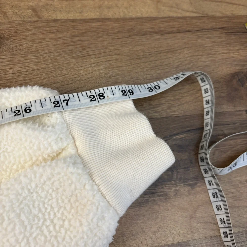 Madewell MWL Drapey Sherpa Buick Jacket Antique Cream - Picture 11 of 12